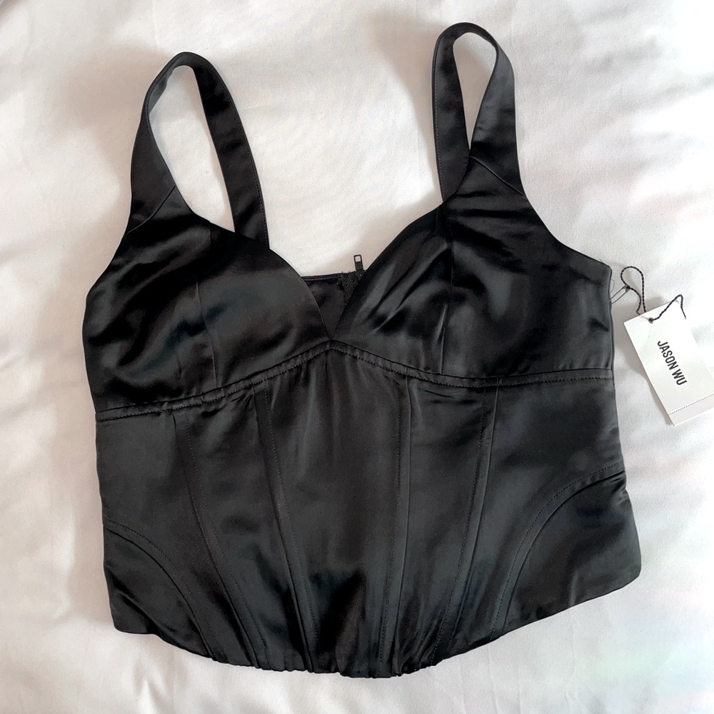 Jason Wu satin corset bustier